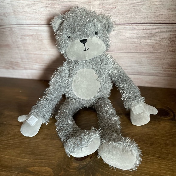 Lambs & Ivy KoKo the Monkey plush‎ Stuff animal grey curly hair Velcro hands “19 - Picture 3 of 9